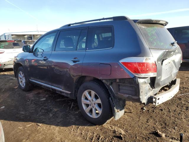 5TDBK3EH8DS258420 - 2013 TOYOTA HIGHLANDER BASE GRAY photo 2