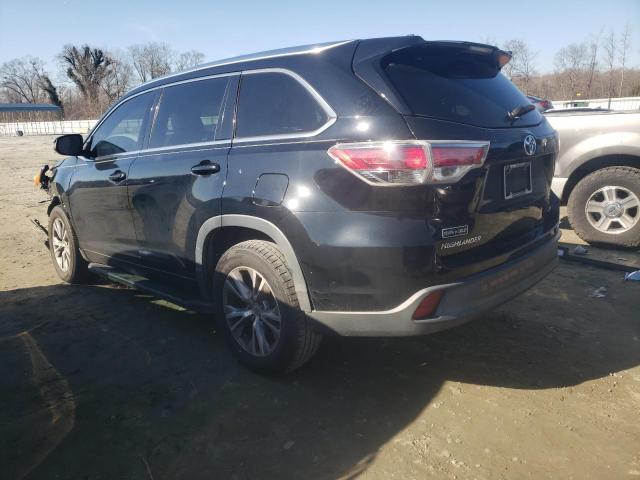 5TDKKRFH5FS064867 - 2015 TOYOTA HIGHLANDER XLE 黑色 照片 2