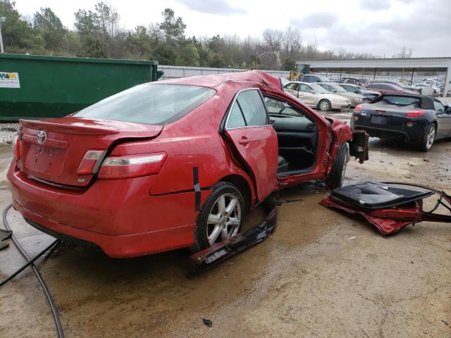 4T1BK46K17U042100 - 2007 TOYOTA CAMRY LE RED photo 3