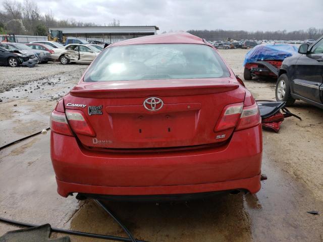 4T1BK46K17U042100 - 2007 TOYOTA CAMRY LE RED photo 6