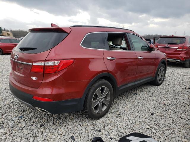 KM8SM4HF1EU045490 - 2014 HYUNDAI SANTA FE GLS RED photo 3