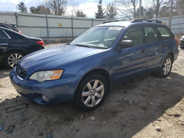 4S4BP61C977343998 - 2007 SUBARU LEGACY OUTBACK 2.5I BLUE photo 1