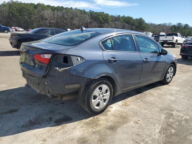 KNAFX4A68F5372369 - 2015 KIA FORTE LX BLUE photo 3