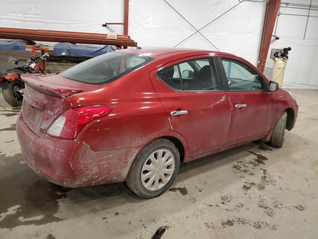 3N1CN7AP5EL832918 - 2014 NISSAN VERSA S RED photo 3