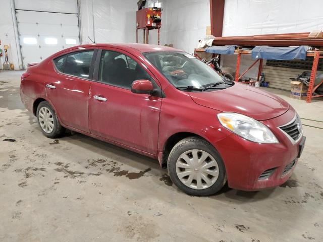 3N1CN7AP5EL832918 - 2014 NISSAN VERSA S RED photo 4