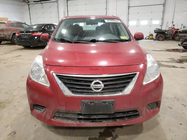 3N1CN7AP5EL832918 - 2014 NISSAN VERSA S RED photo 5