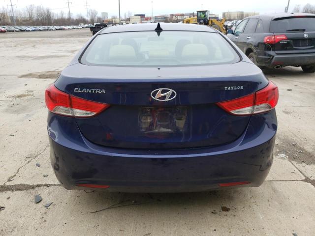 5NPDH4AE1DH248228 - 2013 HYUNDAI ELANTRA GLS BLUE photo 6