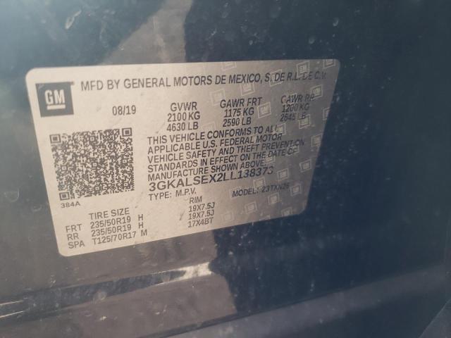 3GKALSEX2LL138373 - 2020 GMC TERRAIN DENALI BLACK photo 12