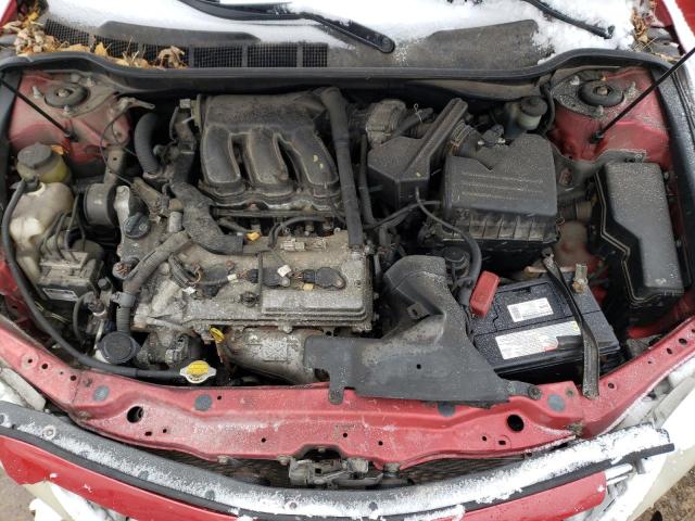 4T1BK46K68U064627 - 2008 TOYOTA CAMRY LE RED photo 11