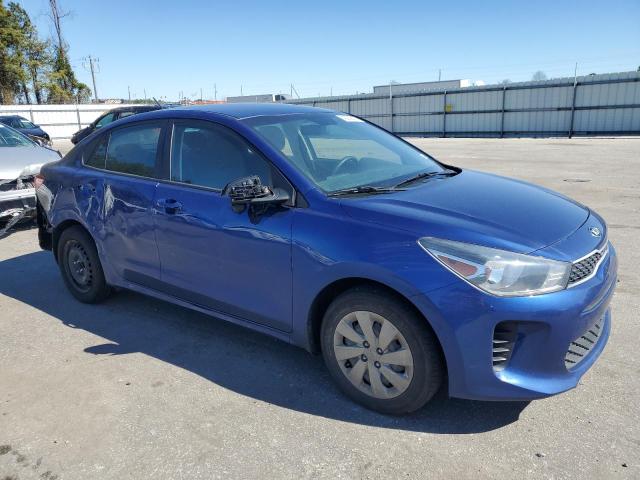 3KPA24AD6LE284303 - 2020 KIA RIO LX BLUE photo 4