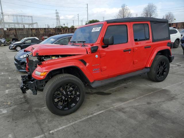 1C4JJXP60MW799995 - 2021 JEEP WRANGLER U SAHARA 4XE RED photo 1