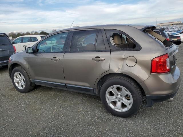 2FMDK4JC6DBB30845 - 2013 FORD EDGE SEL BROWN photo 2