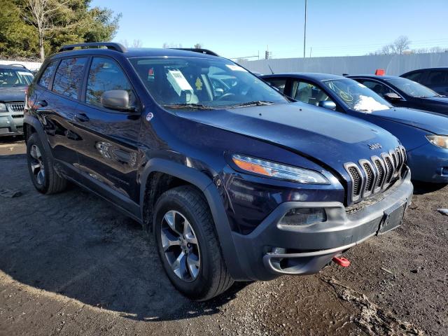 1C4PJMBSXFW515725 - 2015 JEEP CHEROKEE TRAILHAWK BLUE photo 4