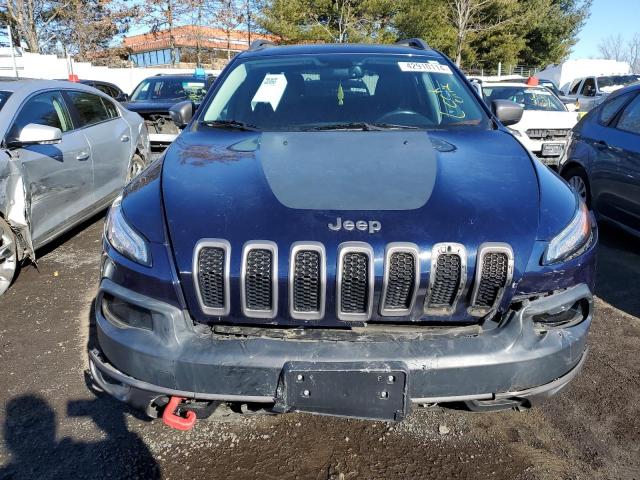 1C4PJMBSXFW515725 - 2015 JEEP CHEROKEE TRAILHAWK BLUE photo 5