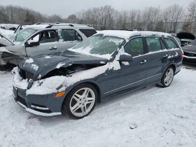 WDDHH8JB4DA695566 - 2013 MERCEDES-BENZ E 350 4MATIC WAGON GRAY photo 1