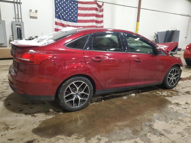 1FADP3H26HL269155 - 2017 FORD FOCUS SEL MAROON photo 3