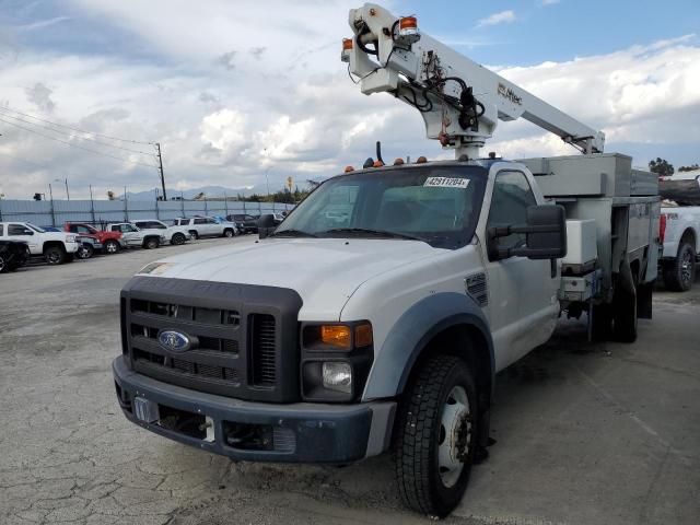 1FD4F47Y38EC32444 - 2008 FORD F450 SUPER DUTY WHITE photo 1