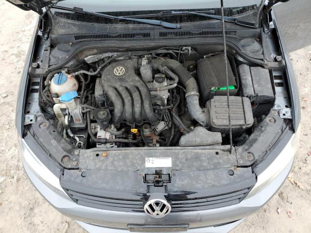 3VW2K7AJ2BM372469 - 2011 VOLKSWAGEN JETTA BASE GRAY photo 11