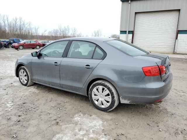 3VW2K7AJ2BM372469 - 2011 VOLKSWAGEN JETTA BASE GRAY photo 2