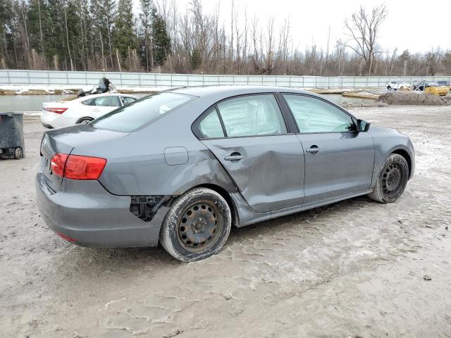3VW2K7AJ2BM372469 - 2011 VOLKSWAGEN JETTA BASE GRAY photo 3