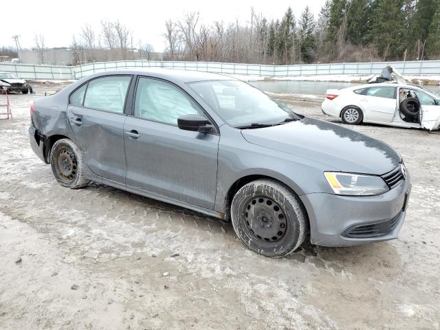3VW2K7AJ2BM372469 - 2011 VOLKSWAGEN JETTA BASE GRAY photo 4
