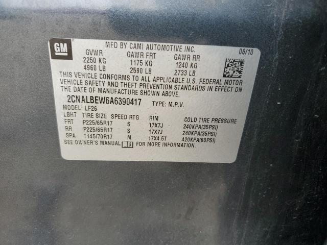 2CNALBEW6A6390417 - 2010 CHEVROLET EQUINOX LS GRAY photo 13