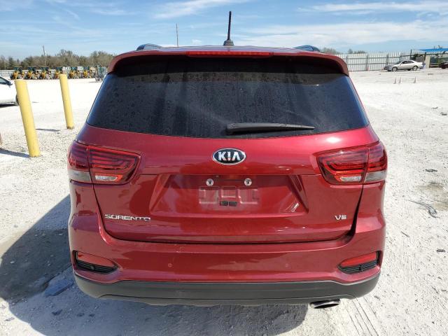 5XYPG4A55KG594898 - 2019 KIA SORENTO LX RED photo 6