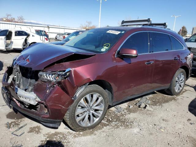 5FRYD4H4XGB034513 - 2016 ACURA MDX TECHNOLOGY MAROON photo 1