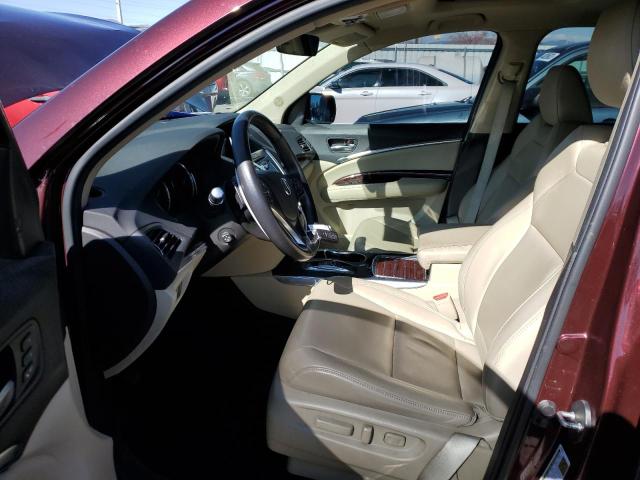 5FRYD4H4XGB034513 - 2016 ACURA MDX TECHNOLOGY MAROON photo 7