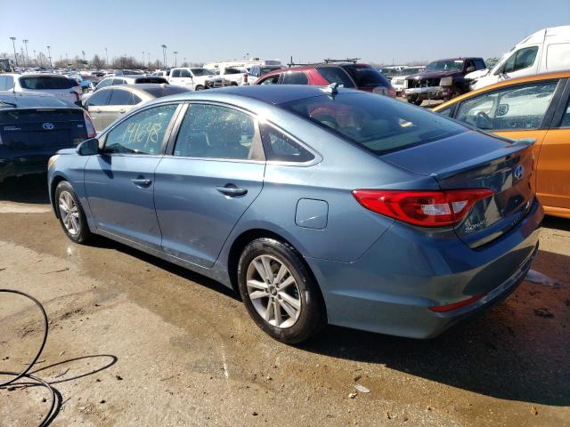 5NPE24AFXFH163812 - 2015 HYUNDAI SONATA SE BLUE photo 2