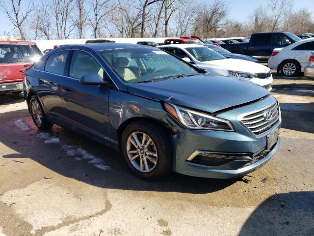 5NPE24AFXFH163812 - 2015 HYUNDAI SONATA SE BLUE photo 4