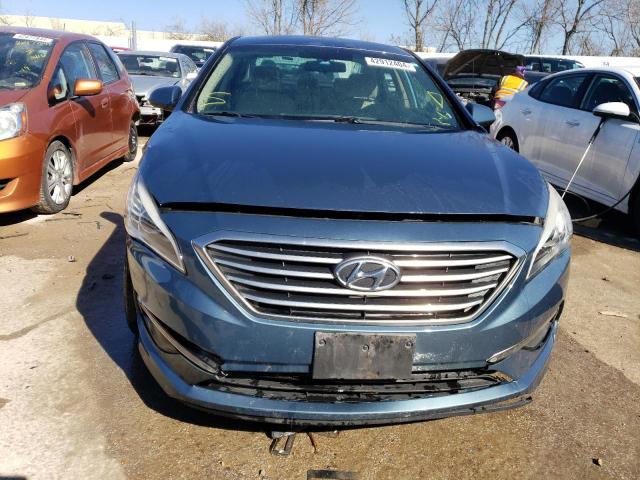 5NPE24AFXFH163812 - 2015 HYUNDAI SONATA SE BLUE photo 5