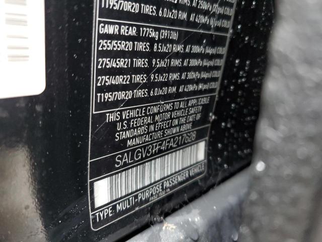 SALGV3TF4FA217628 - 2015 LAND ROVER RANGE ROVE AUTOBIOGRAPHY BLACK photo 13