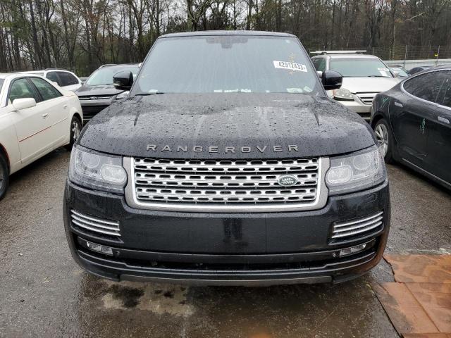 SALGV3TF4FA217628 - 2015 LAND ROVER RANGE ROVE AUTOBIOGRAPHY BLACK photo 5