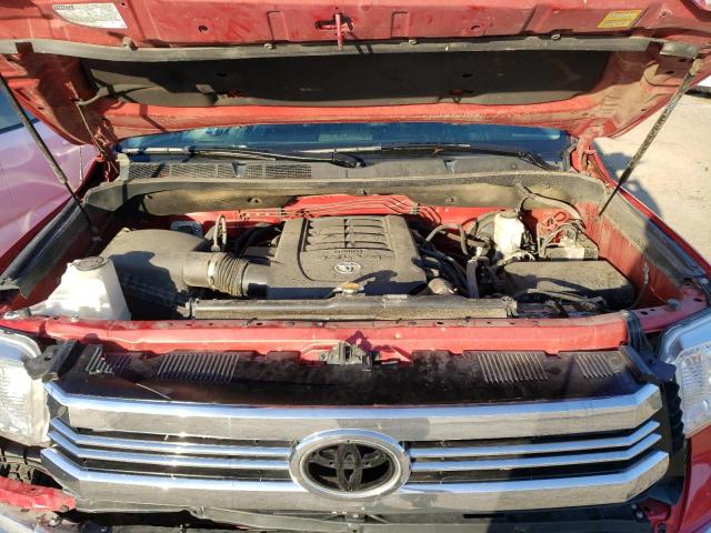 5TFRY5F11HX227715 - 2017 TOYOTA TUNDRA DOUBLE CAB SR/SR5 RED photo 11