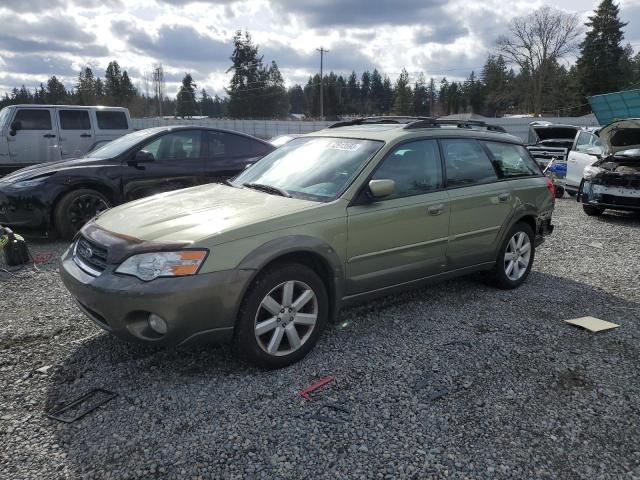 4S4BP62C767332723 - 2006 SUBARU LEGACY OUTBACK 2.5I LIMITED GREEN photo 1