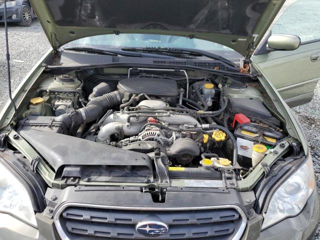 4S4BP62C767332723 - 2006 SUBARU LEGACY OUTBACK 2.5I LIMITED GREEN photo 11