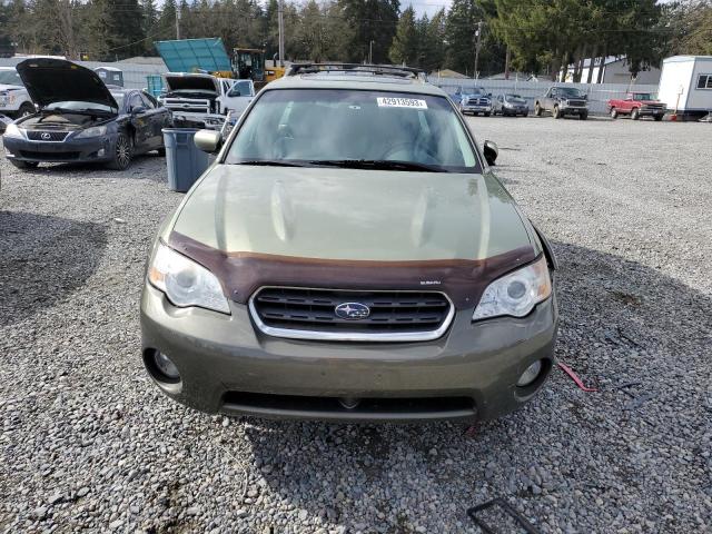 4S4BP62C767332723 - 2006 SUBARU LEGACY OUTBACK 2.5I LIMITED GREEN photo 5