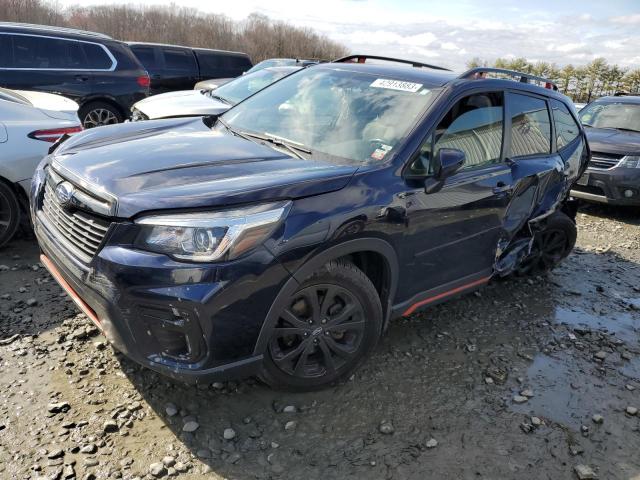 JF2SKAJC6KH496638 - 2019 SUBARU FORESTER SPORT BLUE photo 1