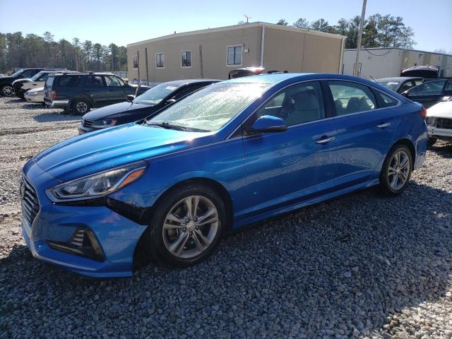 5NPE34AF5JH617339 - 2018 HYUNDAI SONATA SPORT BLUE photo 1