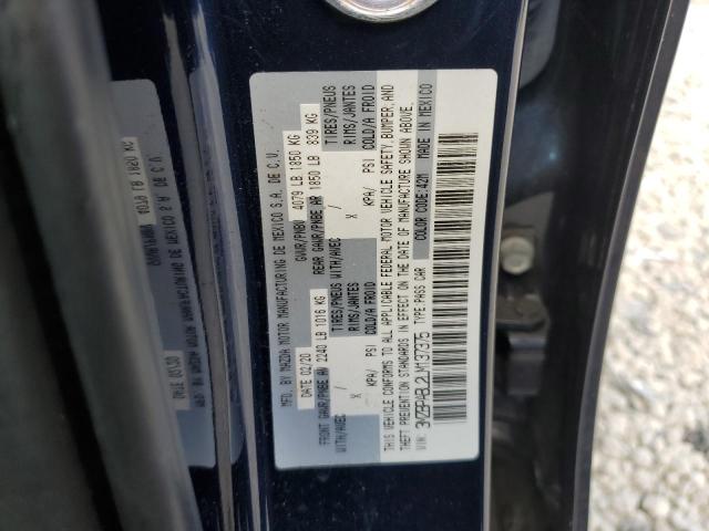 3MZBPABL2LM137375 - 2020 MAZDA 3 BLUE photo 12