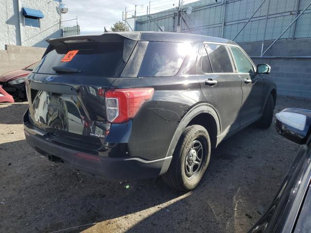 1FM5K8ABXNGB47547 - 2022 FORD EXPLORER POLICE INTERCEPTOR BLACK photo 3