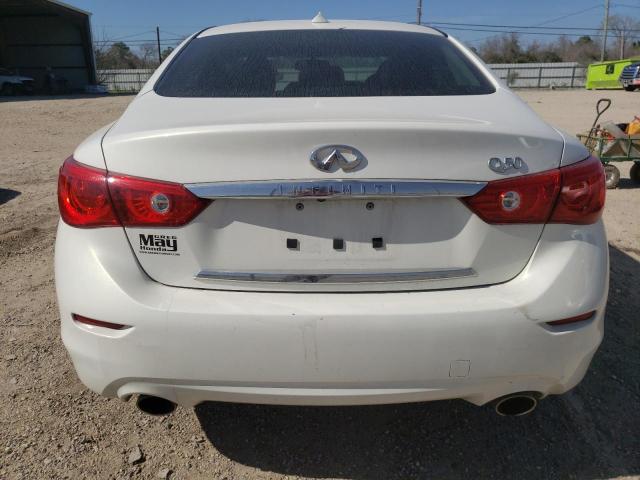 JN1BV7AP7EM692386 - 2014 INFINITI Q50 BASE WHITE photo 6