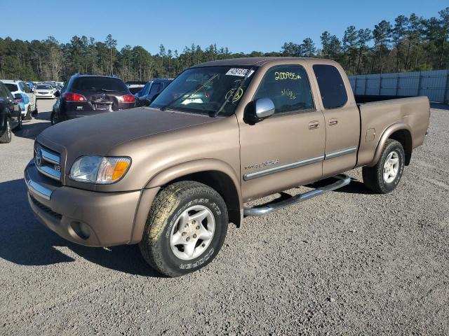 5TBRT34154S454176 - 2004 TOYOTA TUNDRA ACCESS CAB SR5 GOLD photo 1
