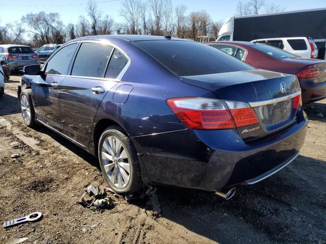 1HGCR3F87EA012831 - 2014 HONDA ACCORD EXL BLUE photo 2