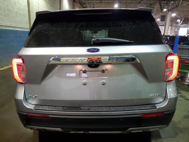 1FMSK8DH0NGA83280 - 2022 FORD EXPLORER XLT SILVER photo 6