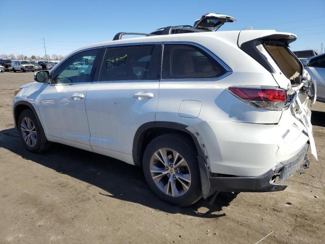 5TDBKRFH7FS074378 - 2015 TOYOTA HIGHLANDER LE WHITE photo 2