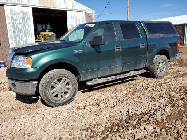 1FTPW14V67FB88765 - 2007 FORD F-150 SUPERCREW GREEN photo 1