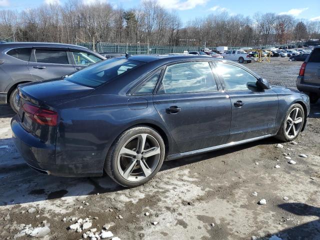 WAU44AFD7JN000195 - 2018 AUDI A8 L QUATTRO BLUE photo 3