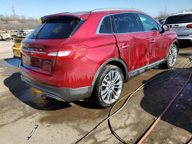 2LMTJ8LR7GBL62970 - 2016 LINCOLN MKX RESERVE 红色 照片 3